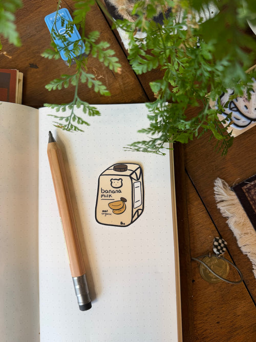 Banana Milk Sticker