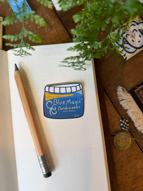 Blue Magic Hair Care Sticker