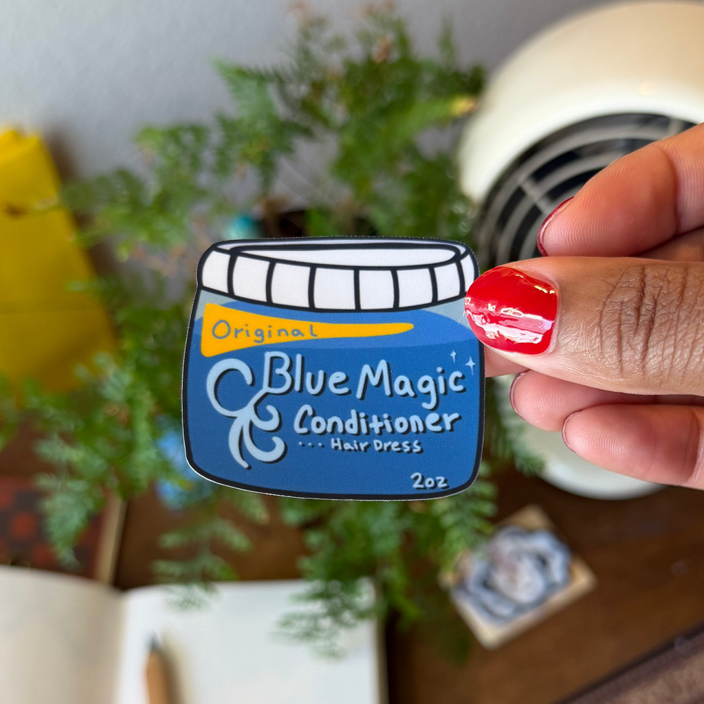 Blue Magic Hair Care Sticker