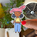 Kokos Puff Bunny Girl Sticker