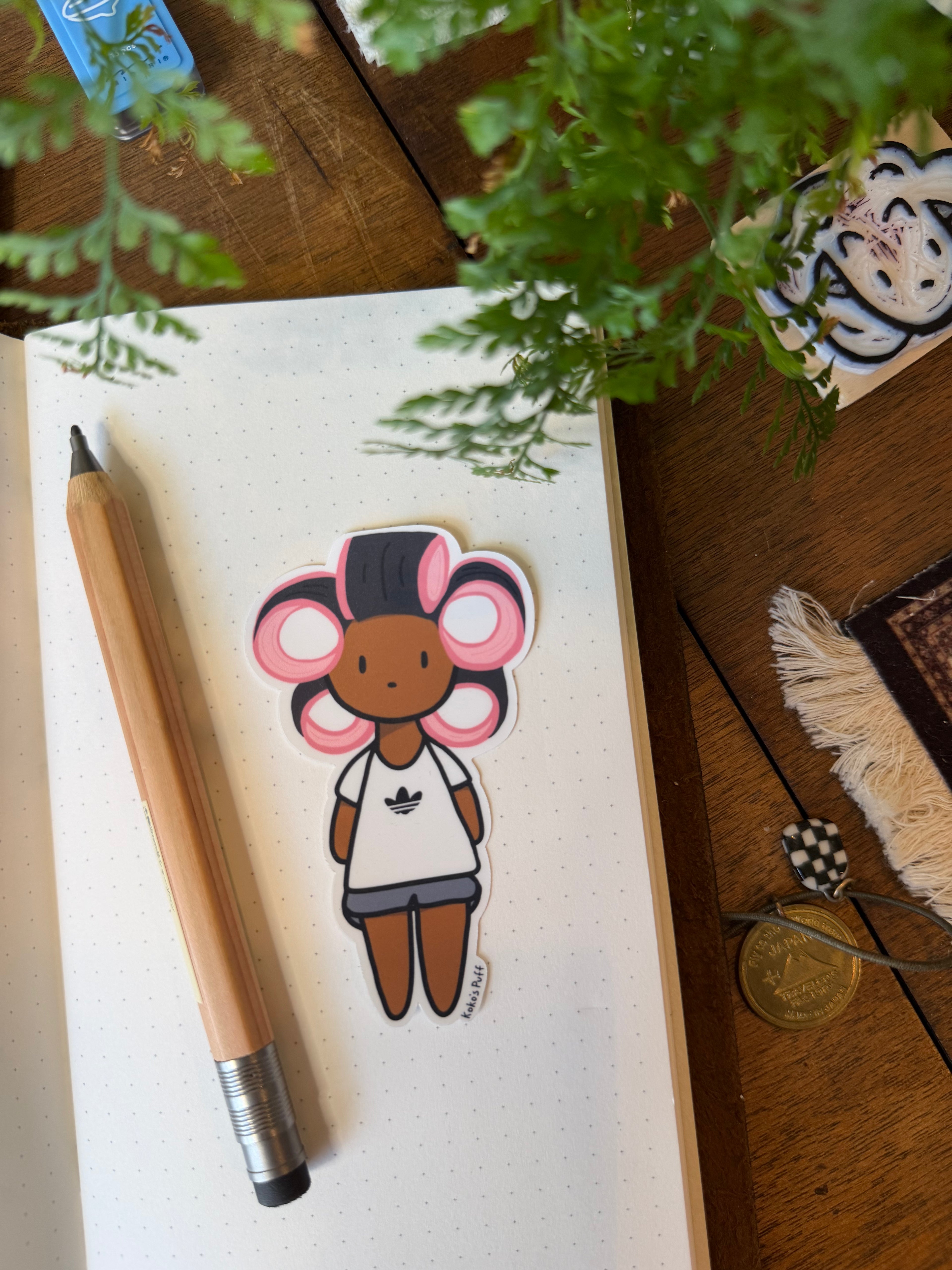 Koko's Puff Roller Set Sticker
