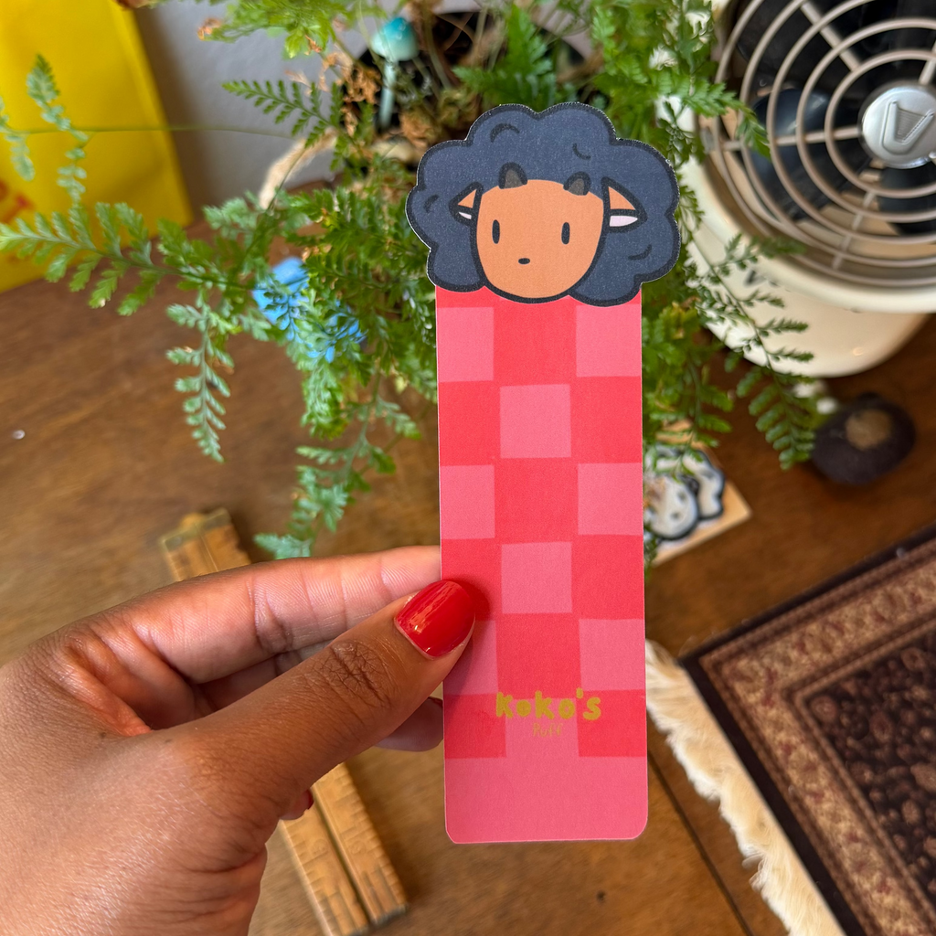 Koko's Puff Afro Girl Bookmark (Burnt Orange)
