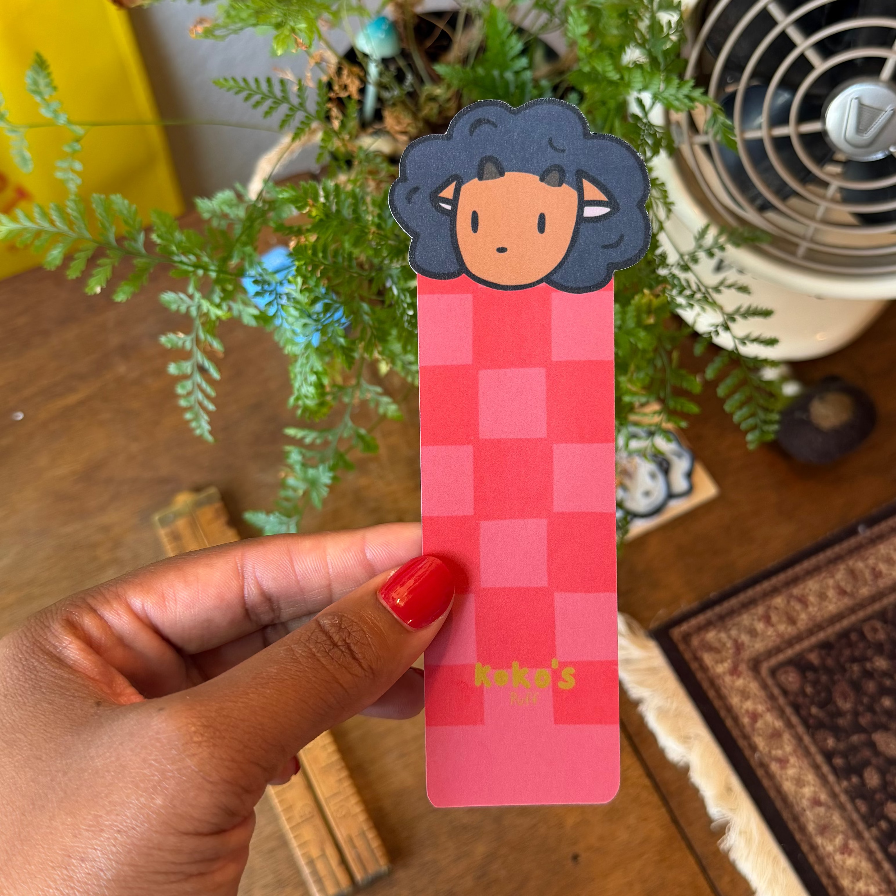 Koko's Puff Afro Girl Bookmark (Burnt Orange)