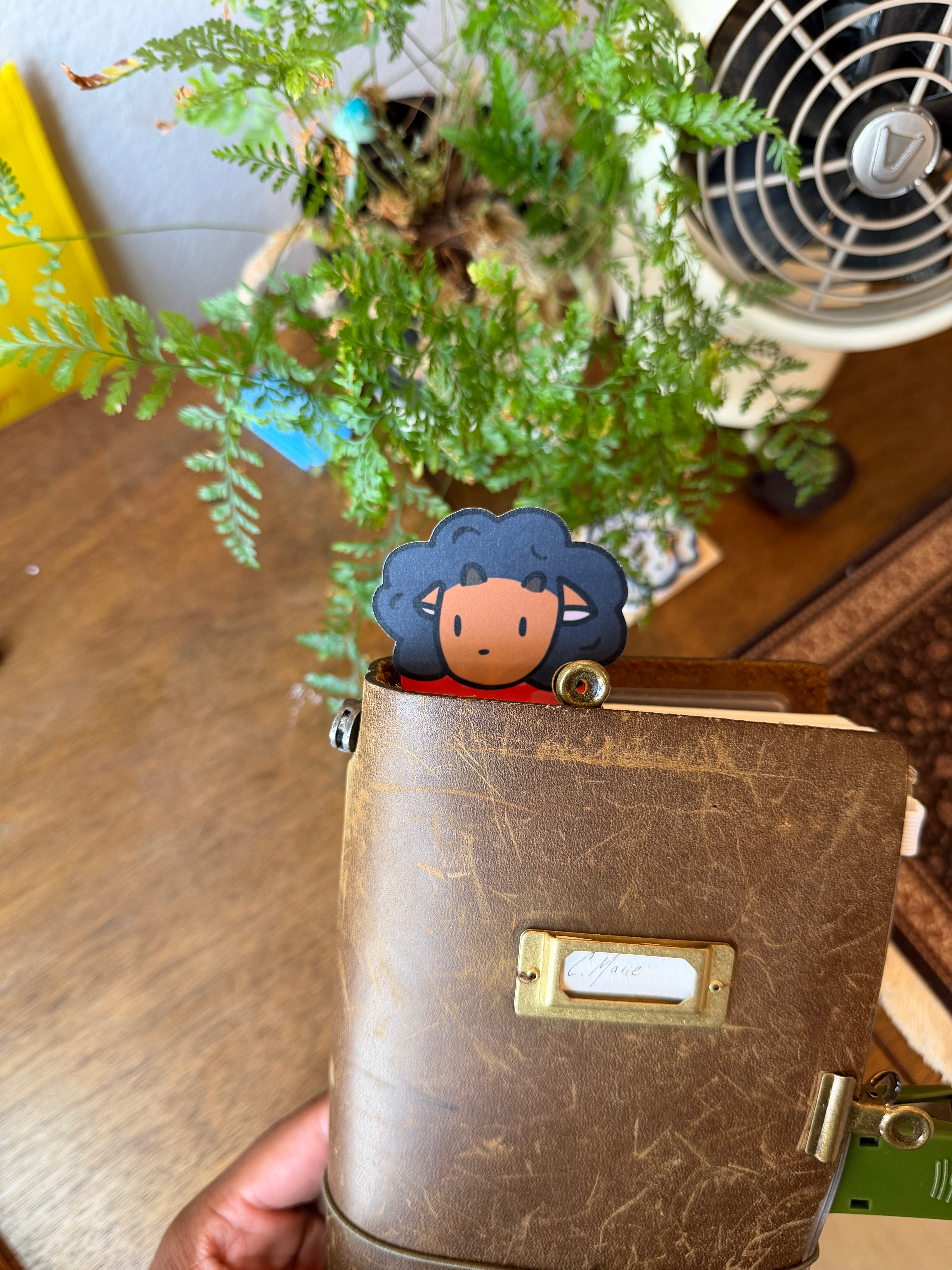 Koko's Puff Afro Girl Bookmark (Burnt Orange)