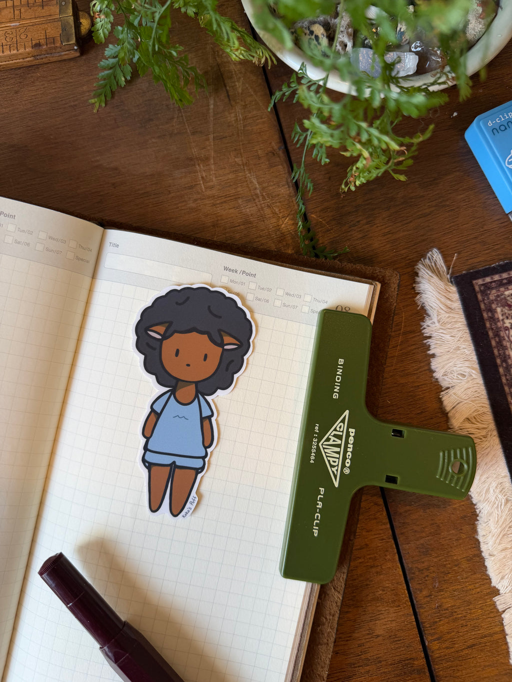 Koko's Puff Afro Girl Sticker