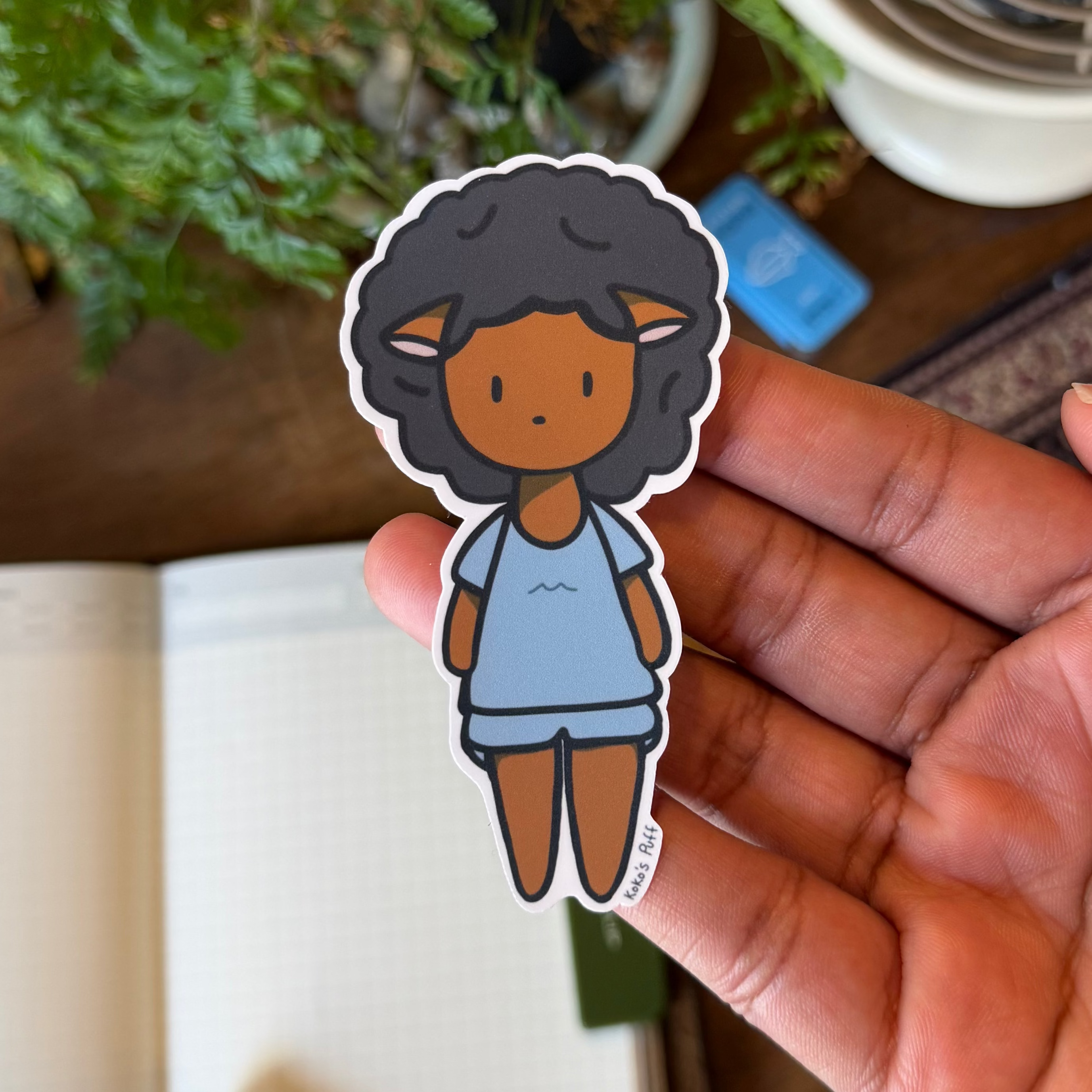 Koko's Puff Afro Girl Sticker