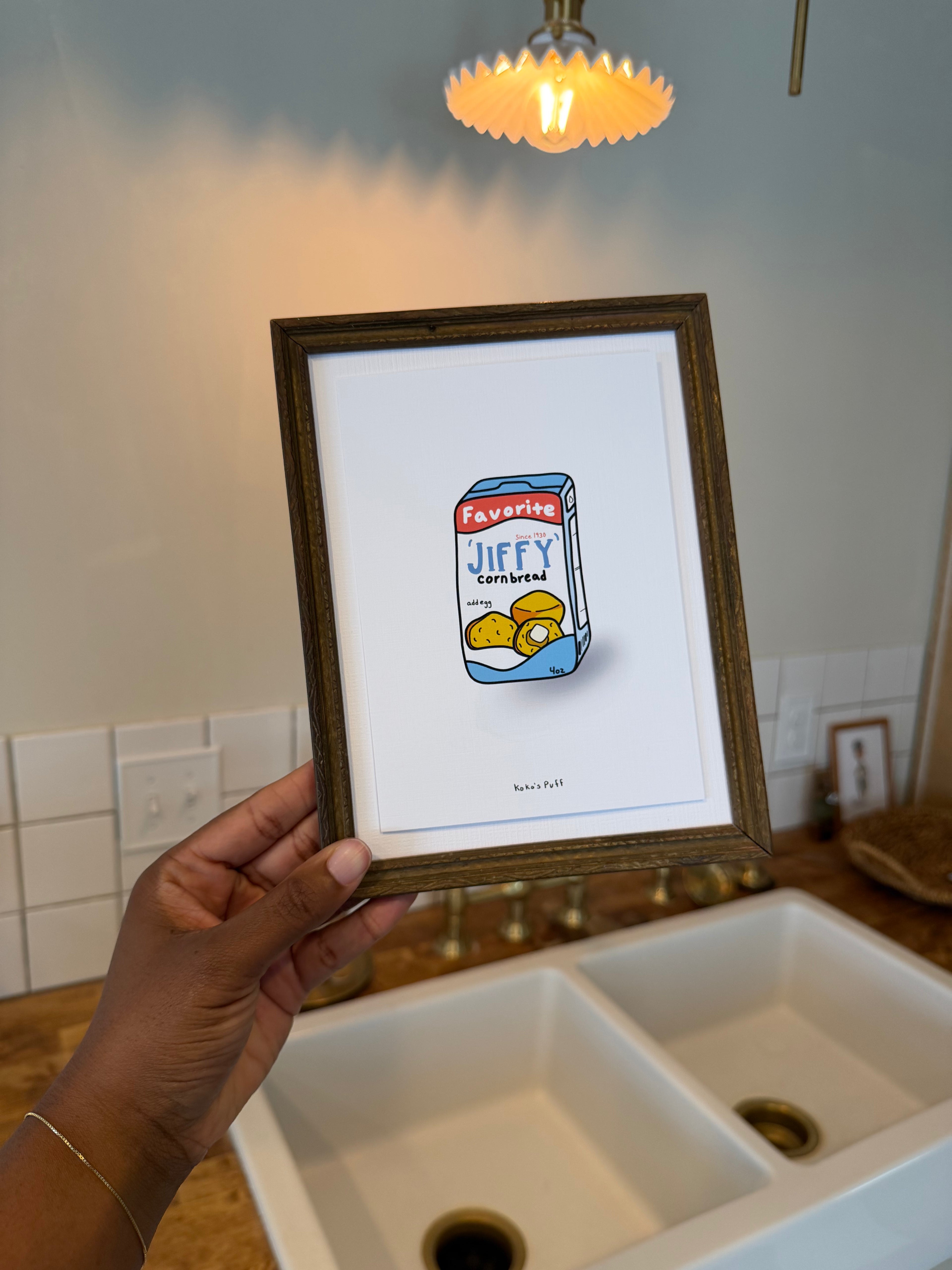 Corn Bread Mix Art Print (Signed)
