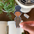 Koko's Puff Gym Girl Sticker (Cocoa)