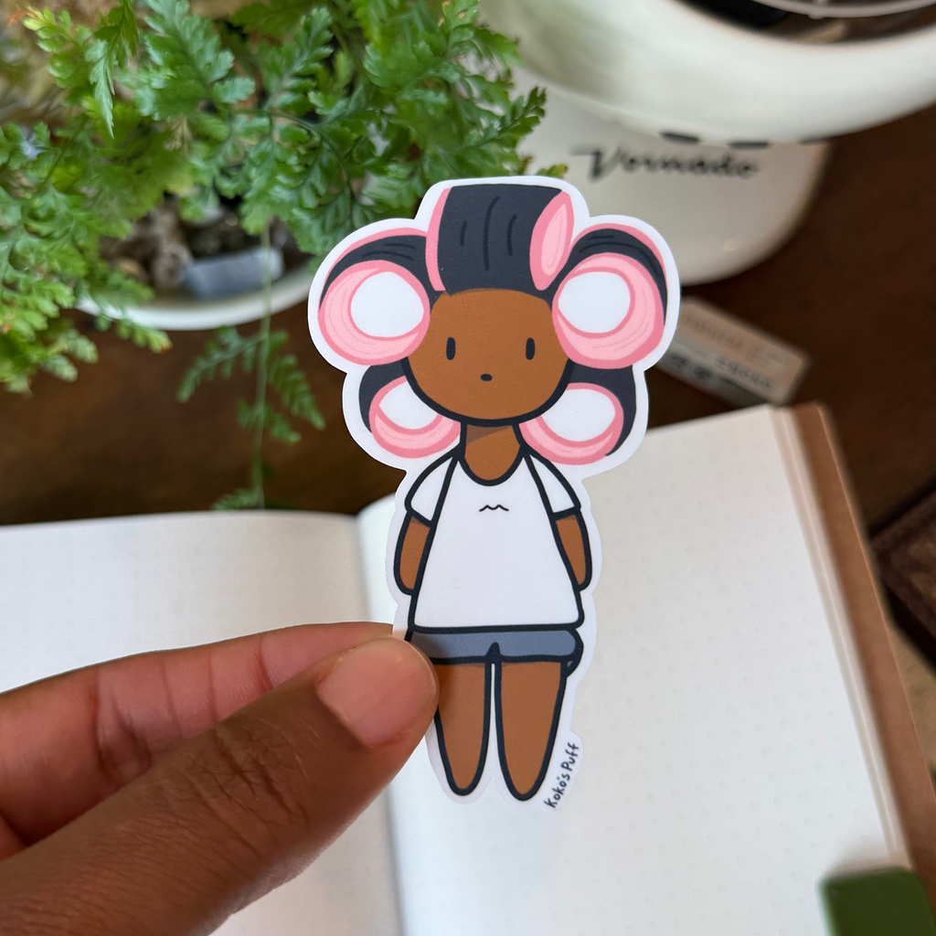 Koko's Puff Roller Set Sticker