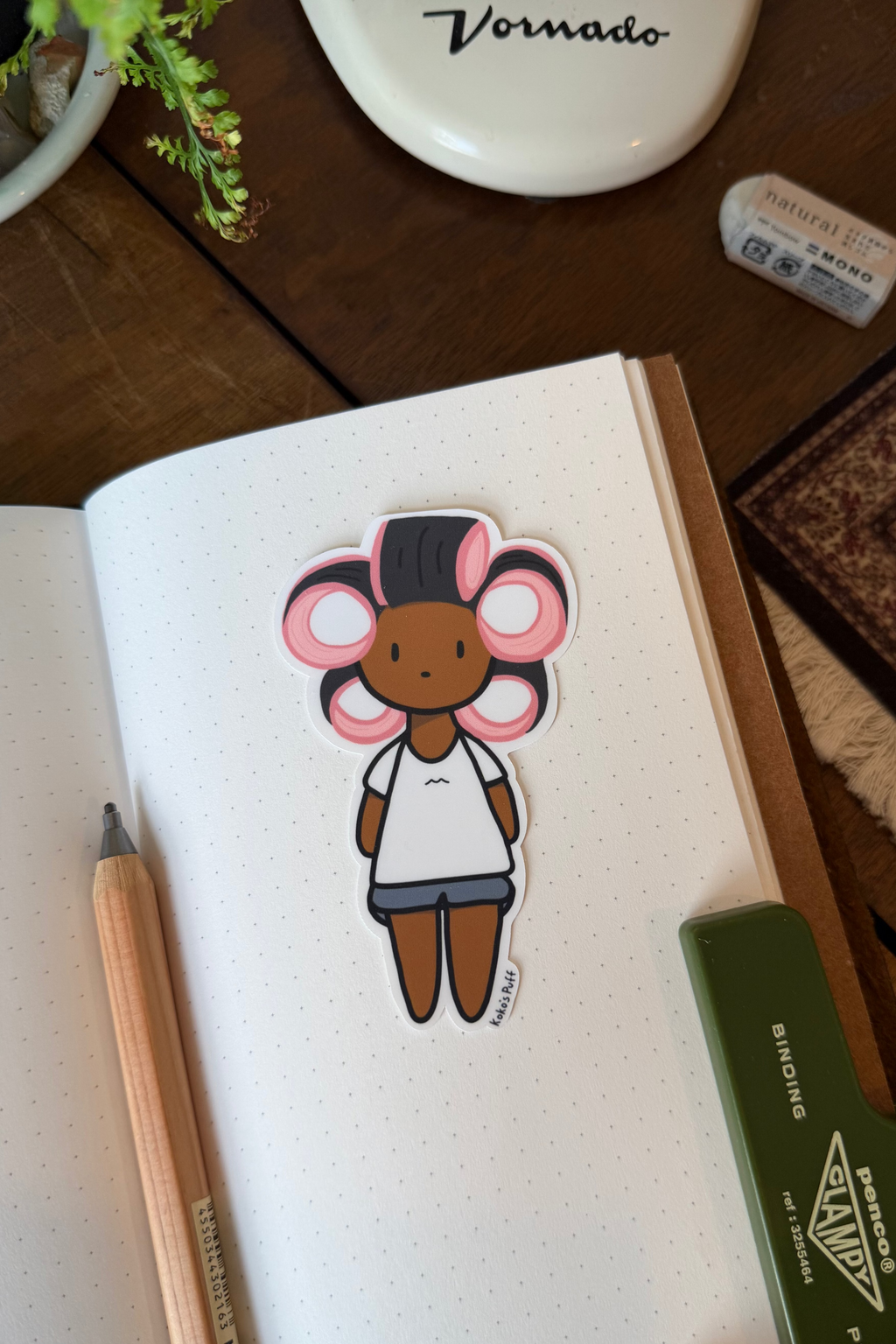 Koko's Puff Roller Set Sticker