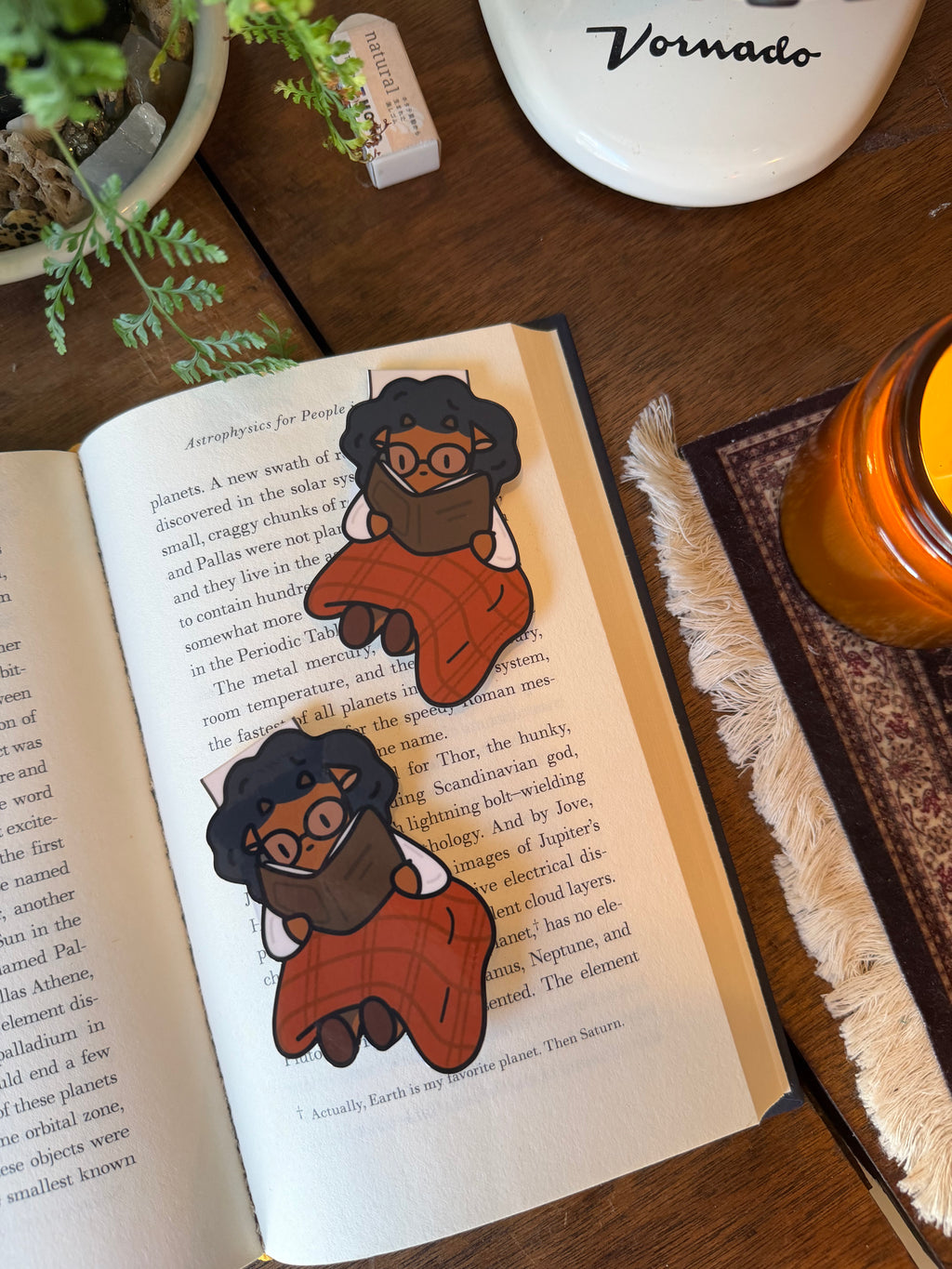 Koko's Cozy Magnetic Bookmark